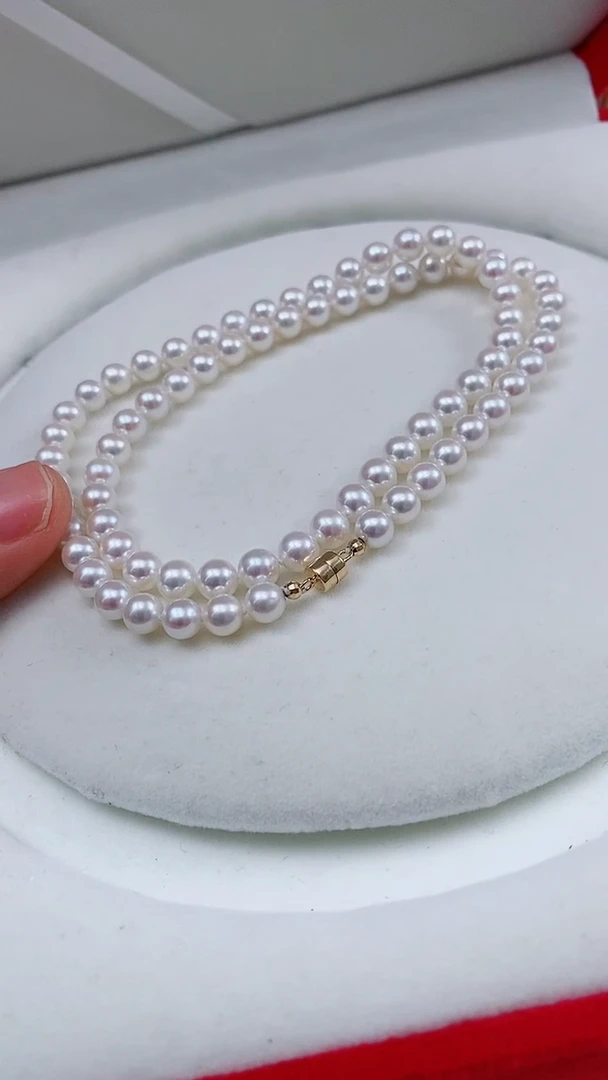 未镶嵌淡水珍珠珠宝奇石珍珠项链卡5.1到5.3