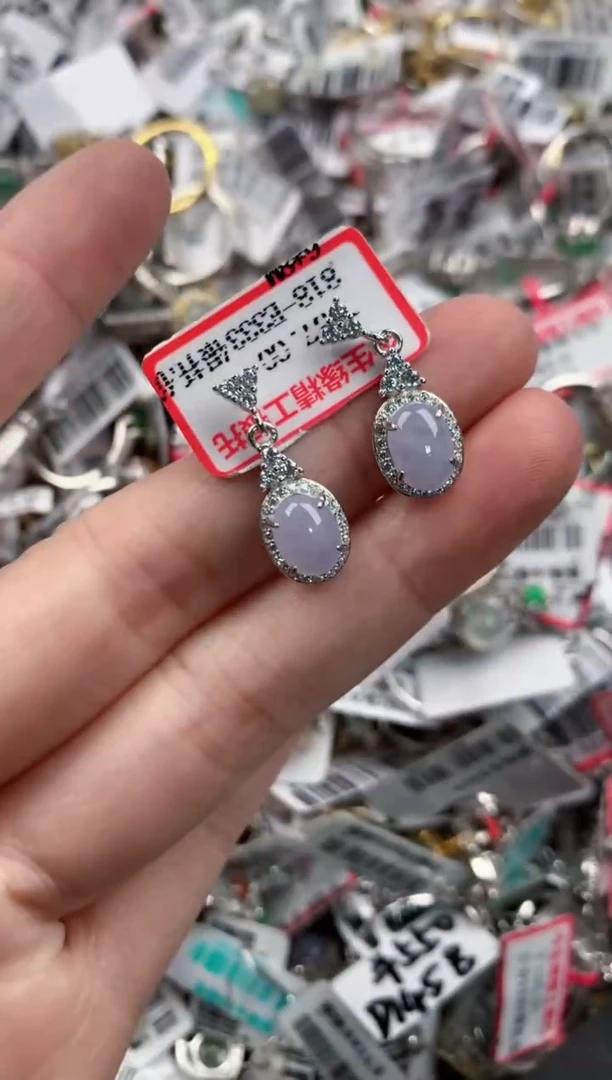 银S925镶嵌戒指翡翠999----10