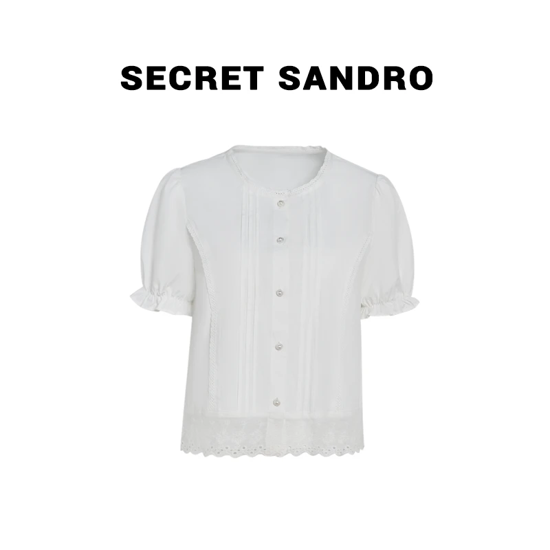 【夏款公主衬衫】【Secret Sandro】 冉冉 衬衫 C55293042Q