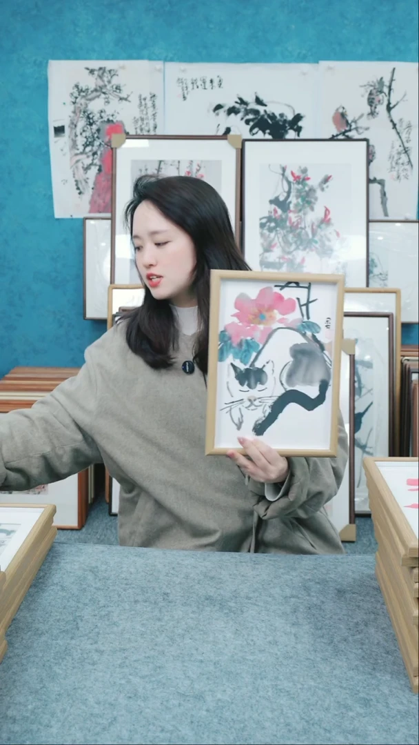 【闪购商品】国画10寸本土老师木质摆台