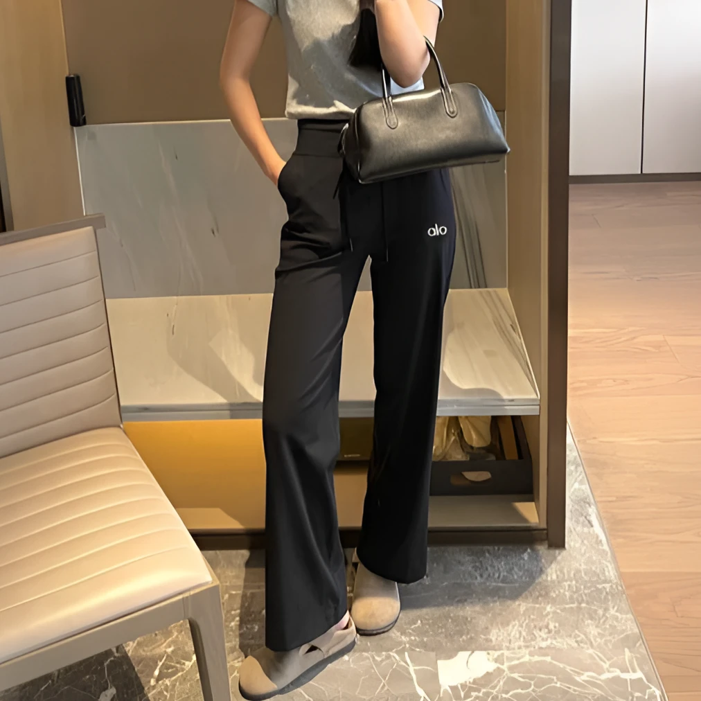 【抖抖裤】alo腿精专属女士高腰超舒适休闲显瘦运动宽松直筒休闲裤