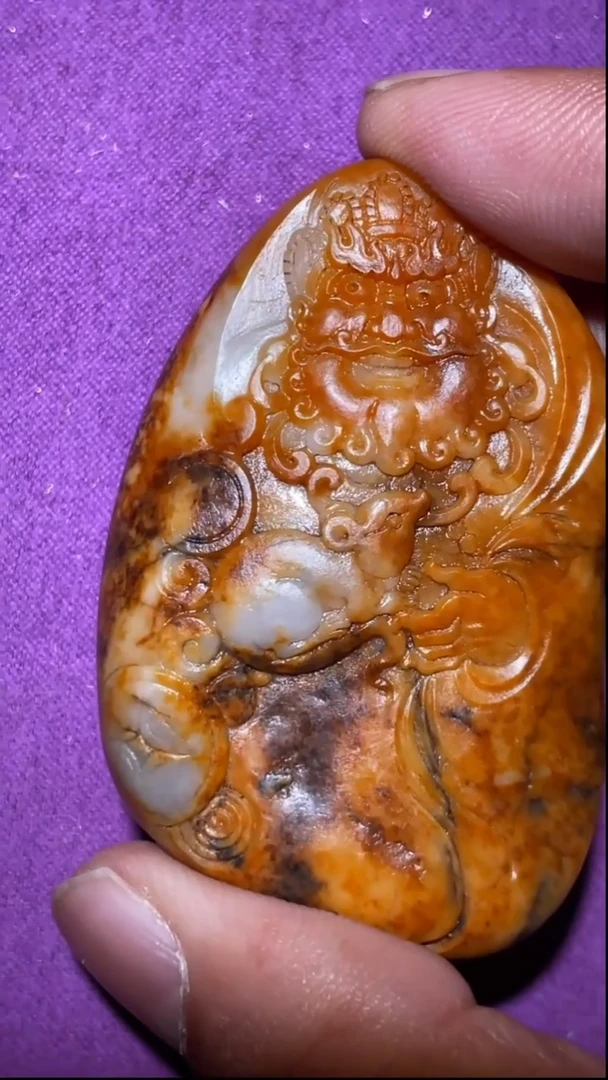 定制和田玉q001117   黄财神