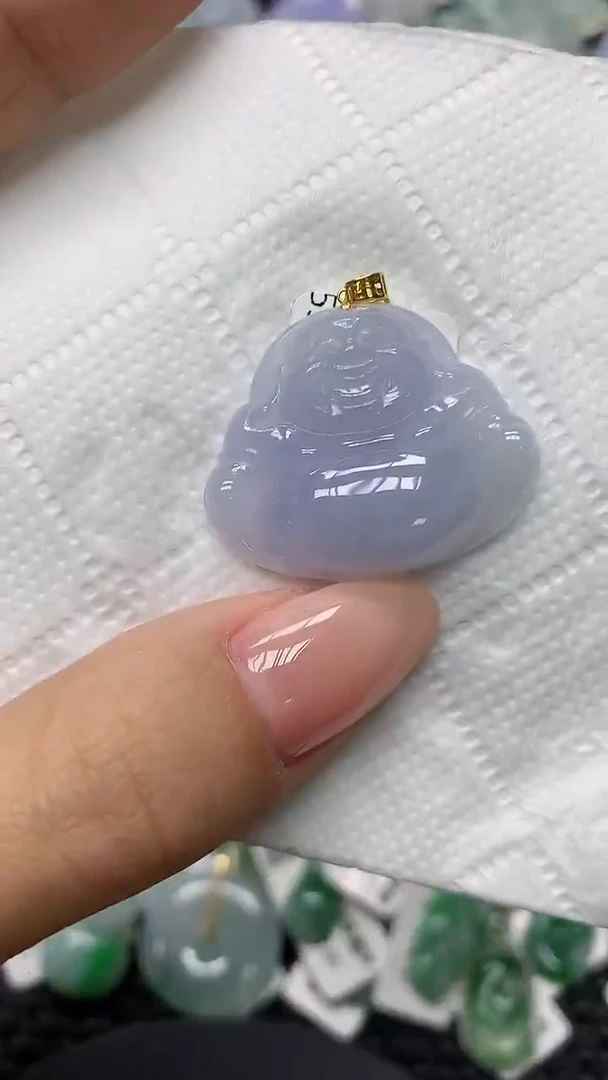 颈饰18K金镶嵌翡翠11111111111