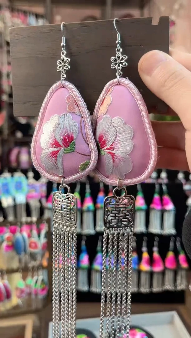 织绣 民族风手工非遗老绣饰品646