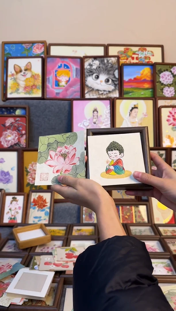 木双层款饼**干如来荷花10x10