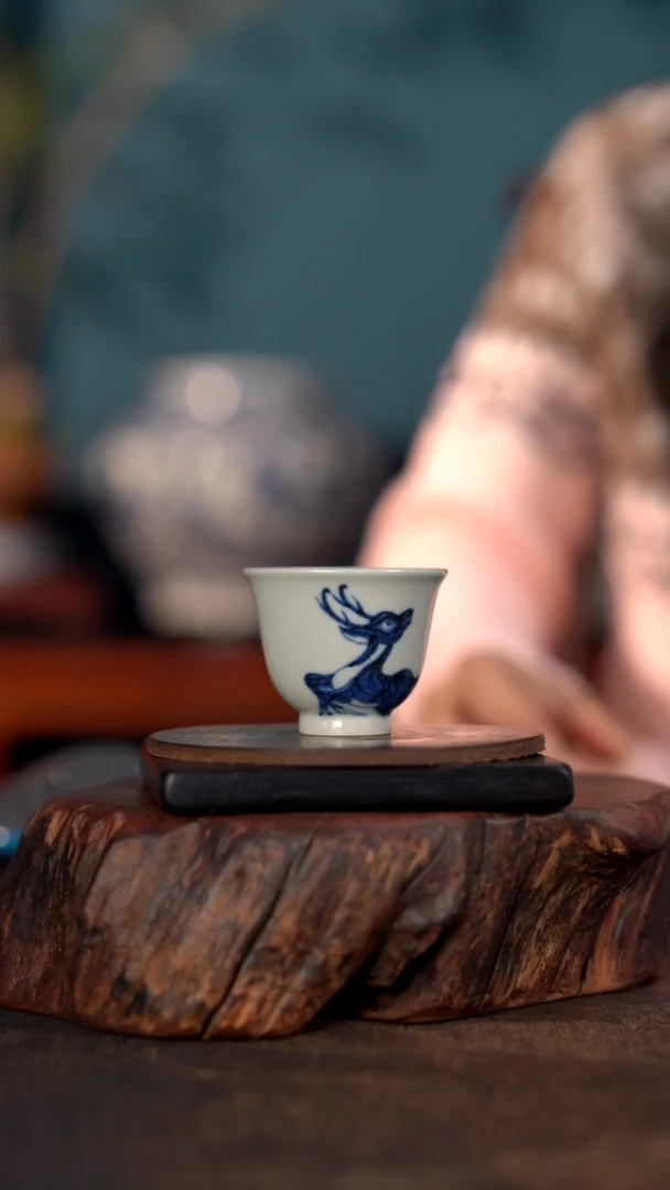 含真藏古 小鹿杯杯