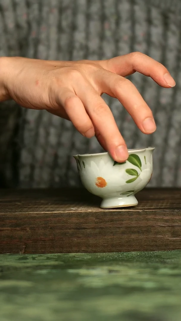 陶瓷青诗集手工手绘瓷器