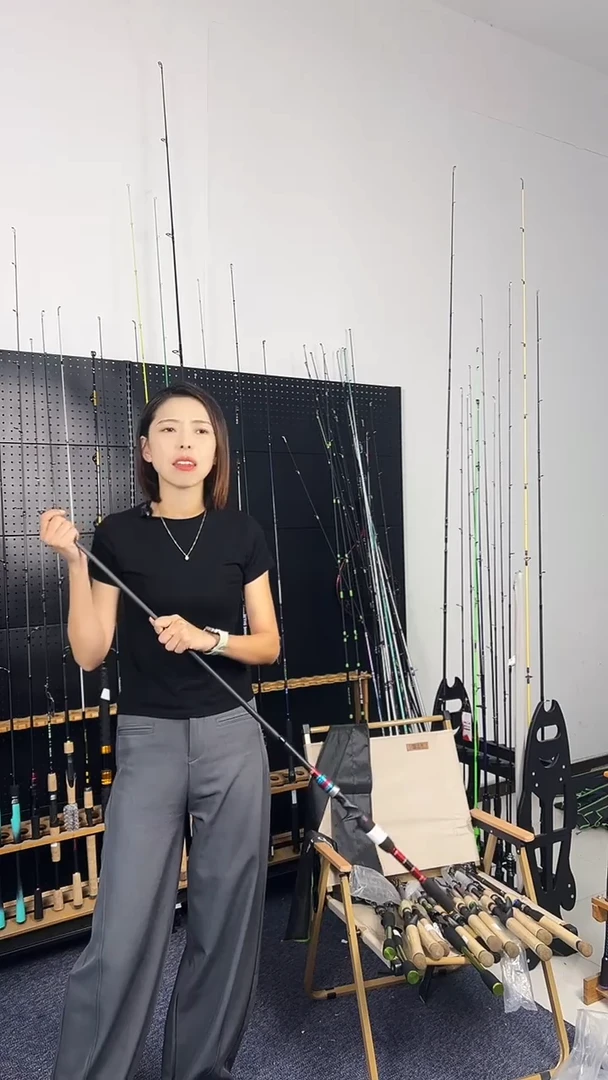 1.8m碳素蓝红小海杆1.8米枪柄（瑕疵尾货竿，没有售后，介意勿拍）