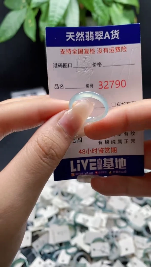 翡翠戒指未镶嵌 天然翡翠戒圈2790