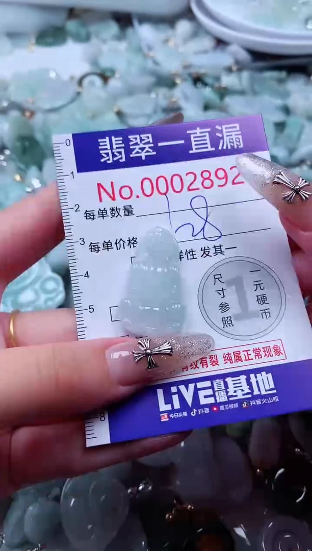 翡翠未镶嵌吊坠(不含链)2892