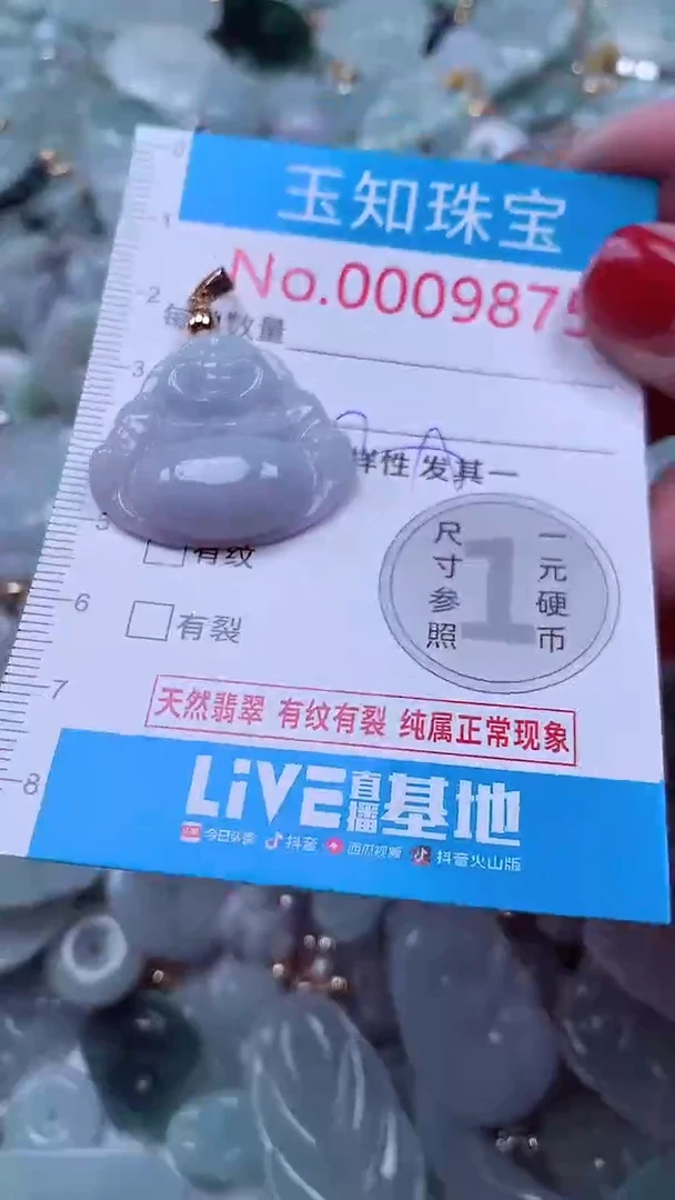 吊坠(不含链)未镶嵌翡翠9875