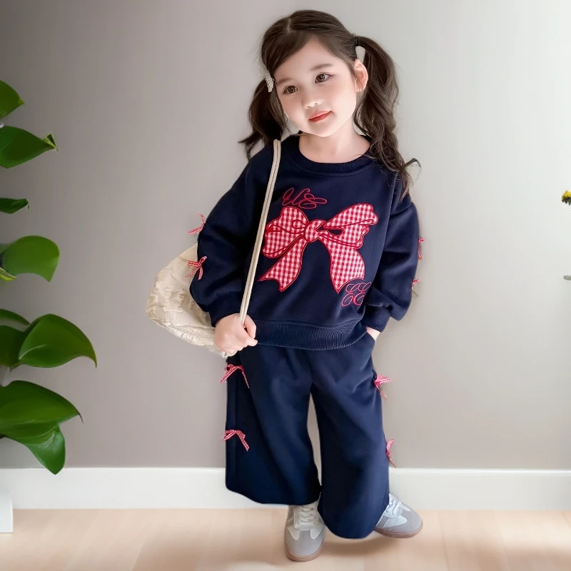 女童秋装卫衣套装洋气2025新款儿童休闲运动两件套宝宝春秋季时髦