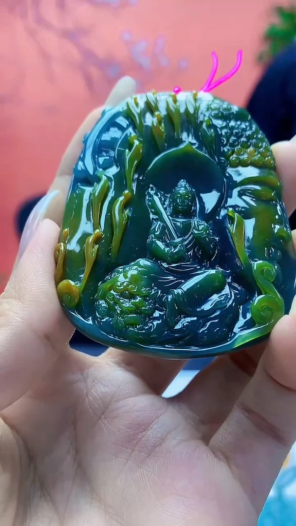 未镶嵌定制翡翠今***虫5159ty-毛货挂件92