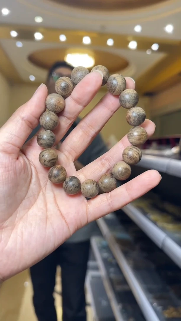 【闪购商品】沉香手串约12-13mm9分沉天然文莱沉香单圈