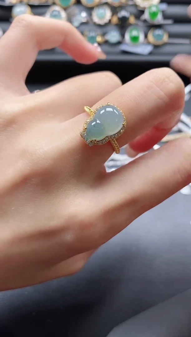 【闪购商品】翡翠戒指银S925镶嵌1111