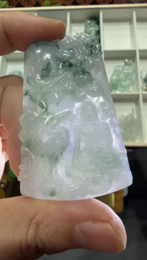 未镶嵌挂件翡翠A货翡翠多样性孤品