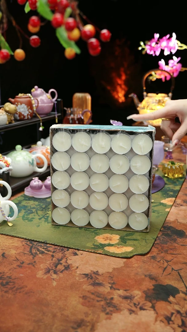 【闪购商品】植物蜡烛4小时100颗茶蜡烛