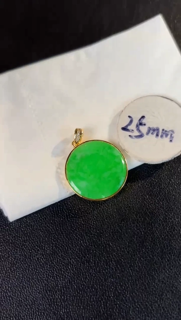 【闪购商品】翡翠颈饰银S925镶嵌 缅料A货/支持复检/一件