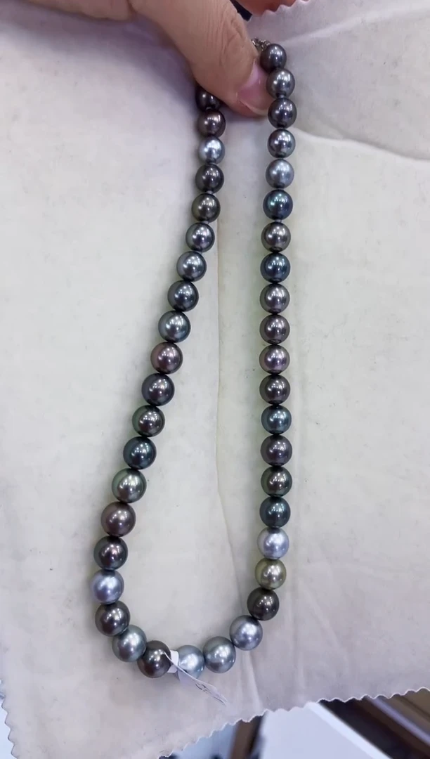 【闪购商品】海水珍珠颈饰银S925镶嵌大溪地sk 8.1-10.9mm