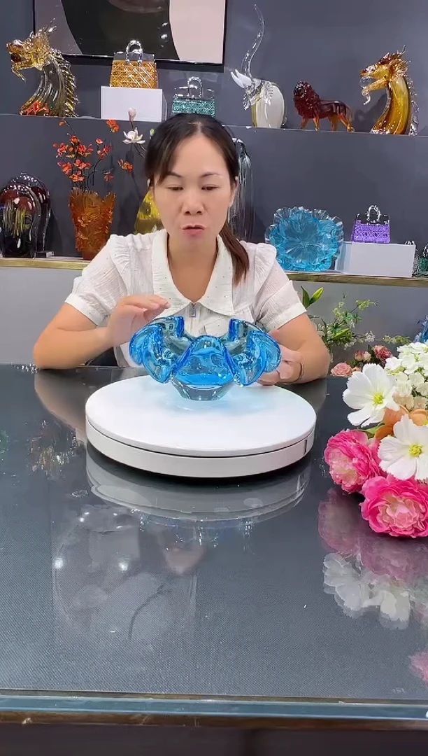 琉璃水晶琉璃摆件1个  微瑕