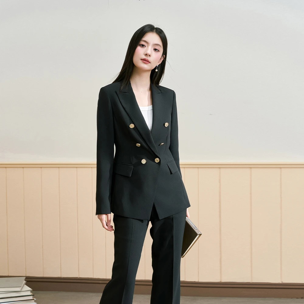 MissBurde西装套装女职业装面试高级感职场小个子收腰西服外套