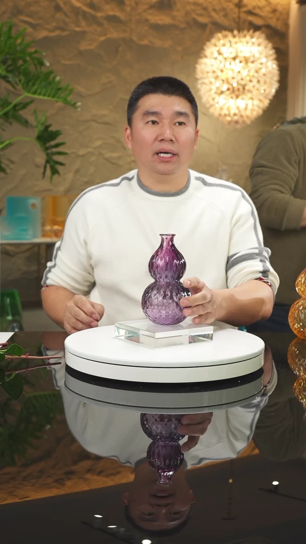 【闪购商品】摆件金紫葫芦摆件