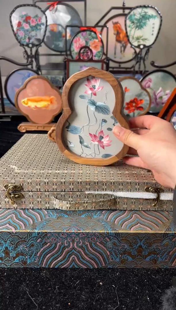 刺绣纯手工非遗苏绣双面绣摆件