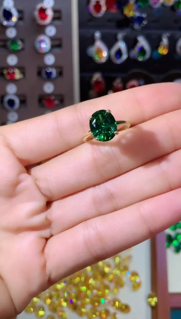 碧玺戒指银S925镶嵌911金