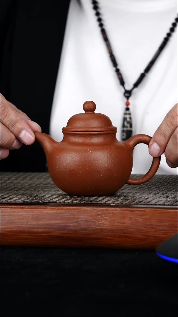 茶壶紫砂原矿生砂朱泥掇球壶