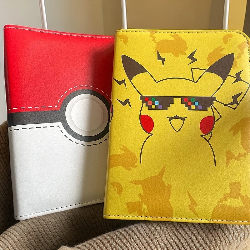 宝可梦卡册PTCG卡包卡盒收纳册4宫格皮卡丘精灵卡片册收集册