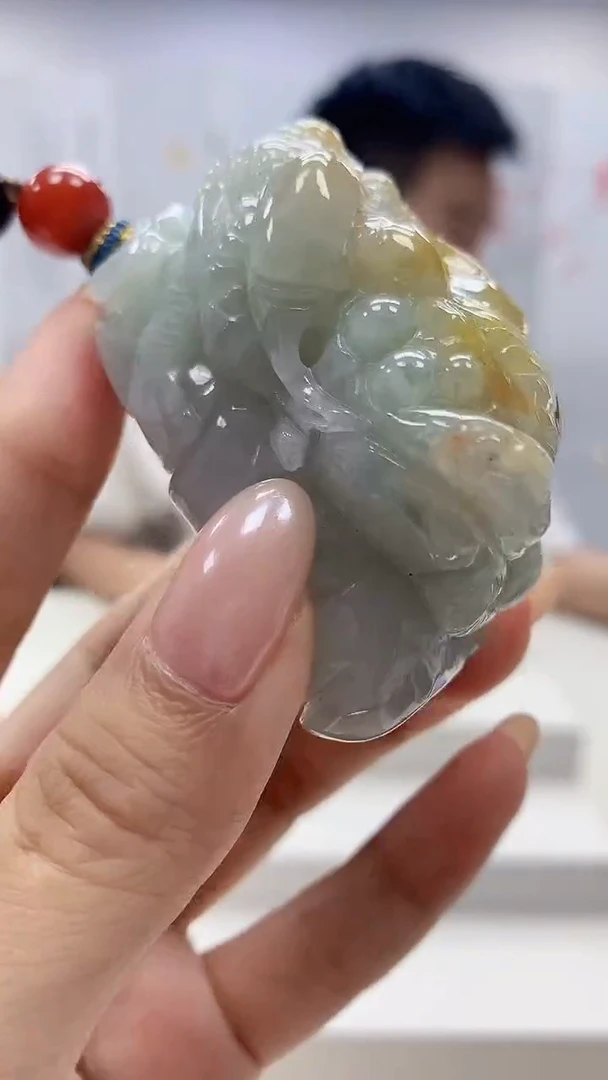 未镶嵌定制翡翠5028xx-毛货挂件70