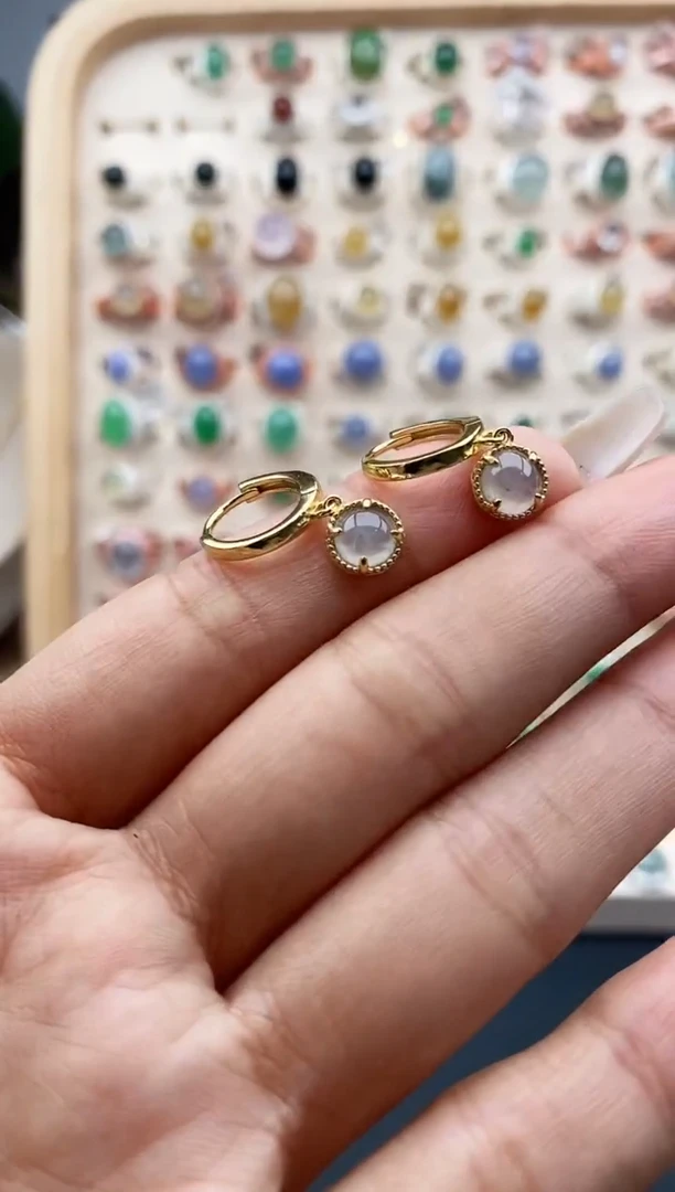 【闪购商品】翡翠戒指未镶嵌缅甸天然A货翡翠111  6+9