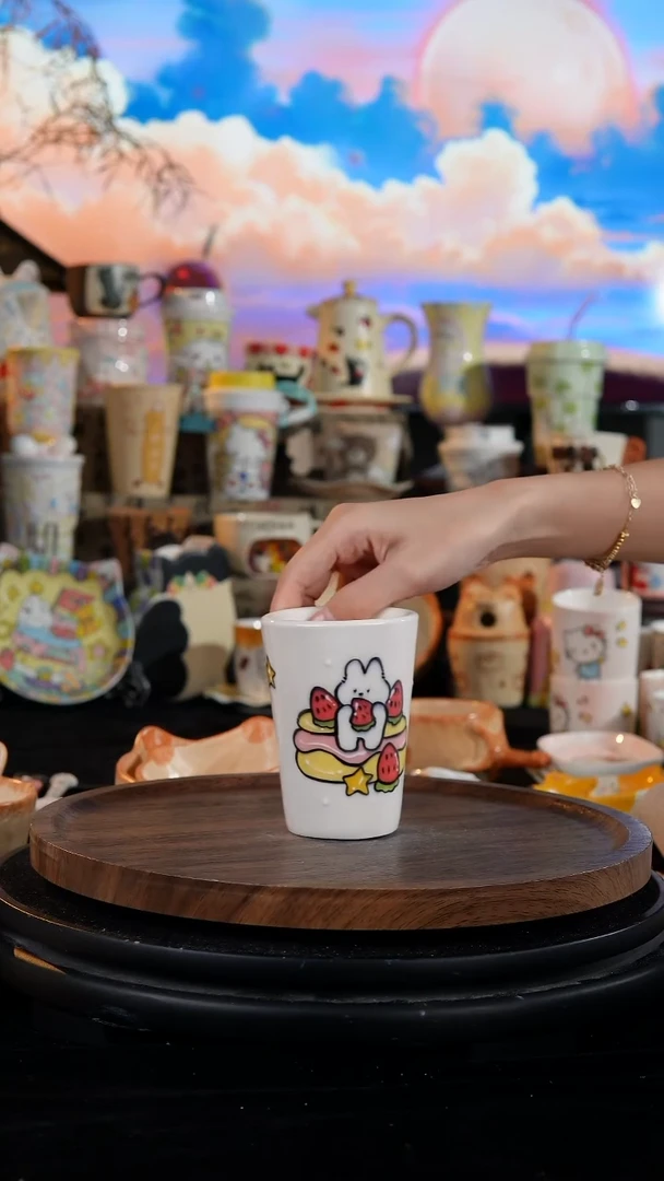 陶瓷便携款手工手绘景德镇陶瓷