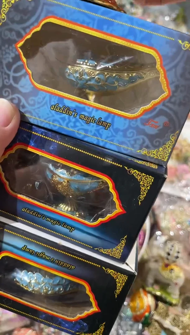 不选色中号神灯七宝烧杯子饰品