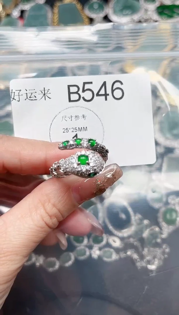 【闪购商品】翡翠颈饰未镶嵌送皮绳546