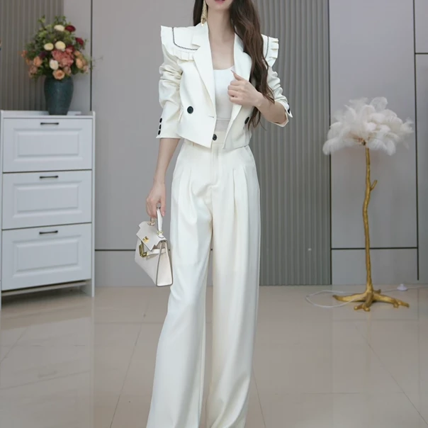 2024秋季新款长袖时尚气质百搭套装3160