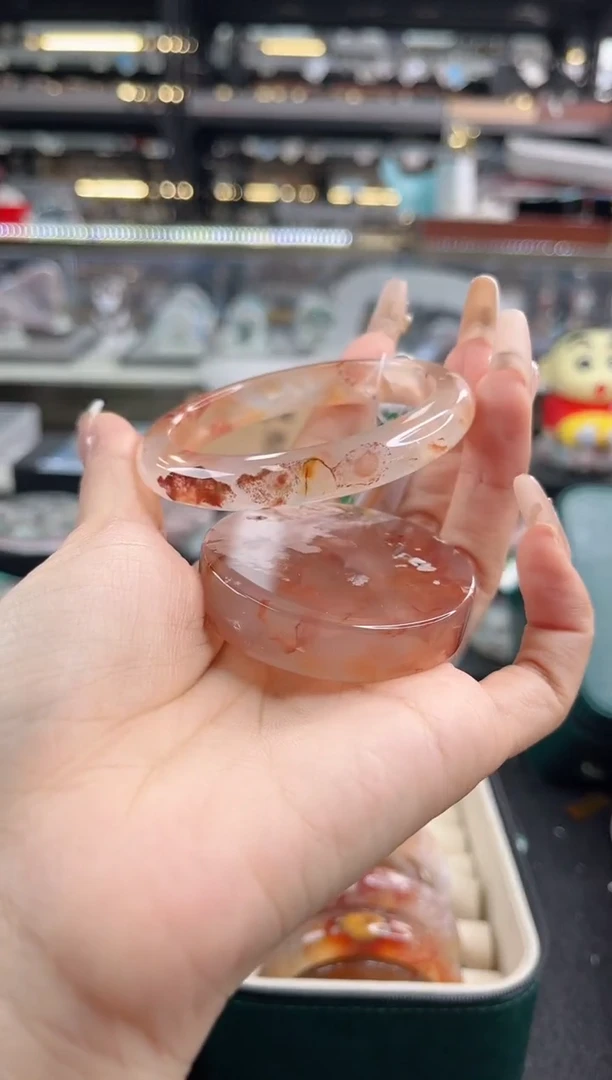 未镶嵌手镯石英质玉54圈口（赠品镯心）s91956