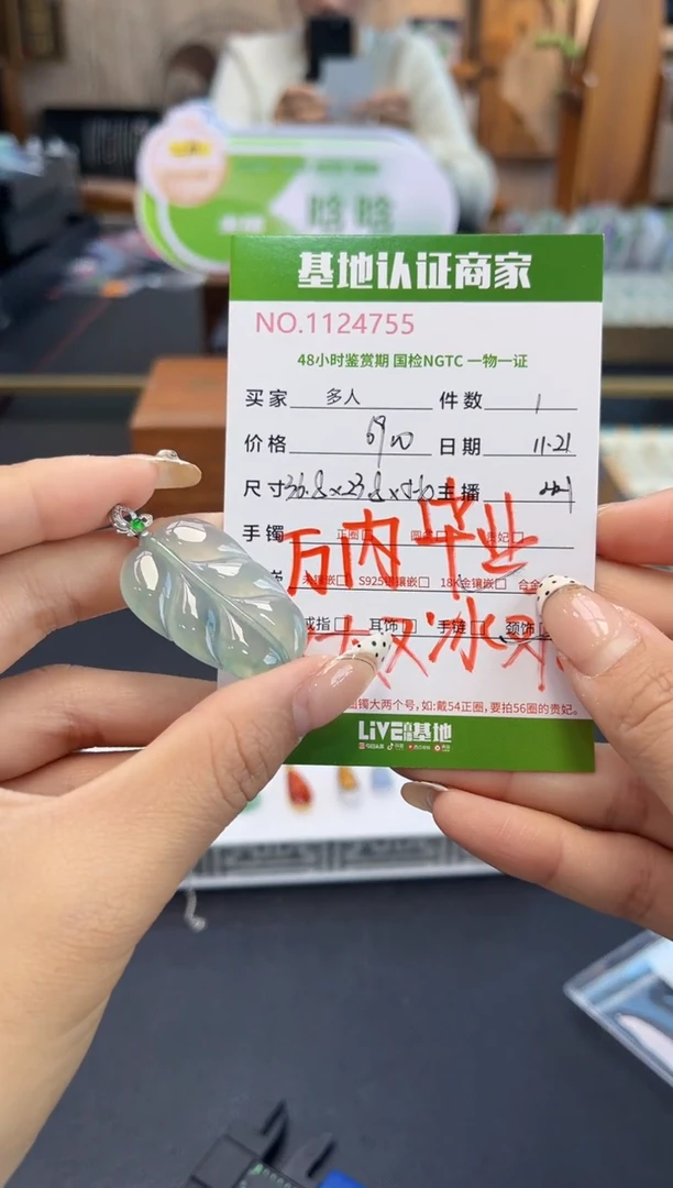 吊坠(不含链)银S925镶嵌翡翠多人
