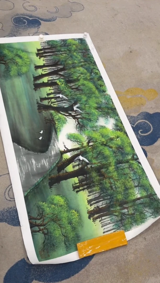 【闪购商品】国画2.10-王夫怀-文联-4尺-053