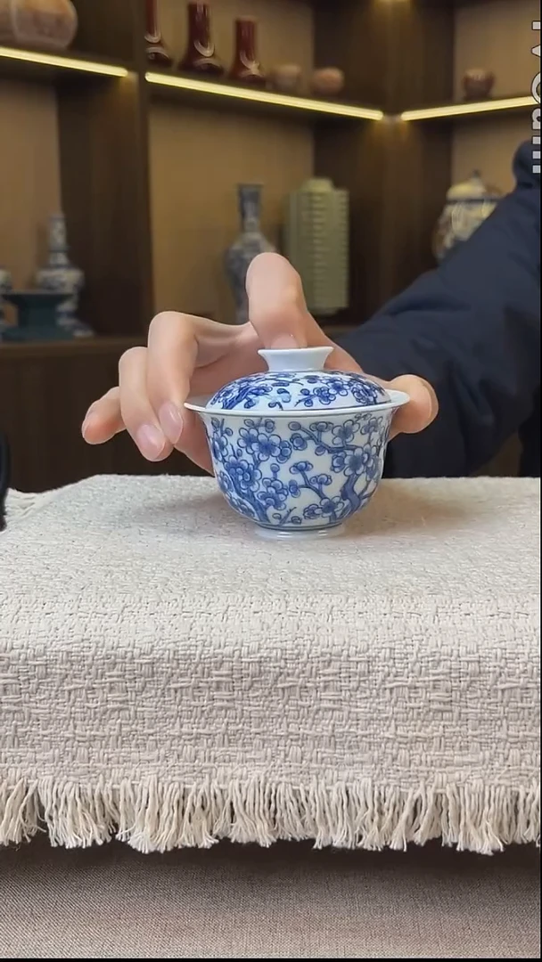 瓷片景德镇毛仔柴窑杯