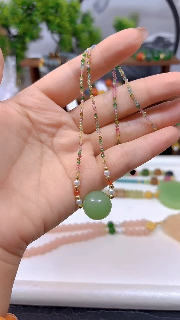 和田玉未镶嵌颈饰X510