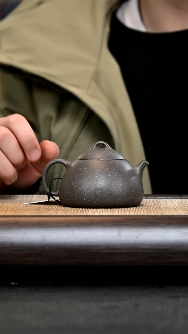 【闪购商品】紫砂茶壶AH12349 冬心 素 天青