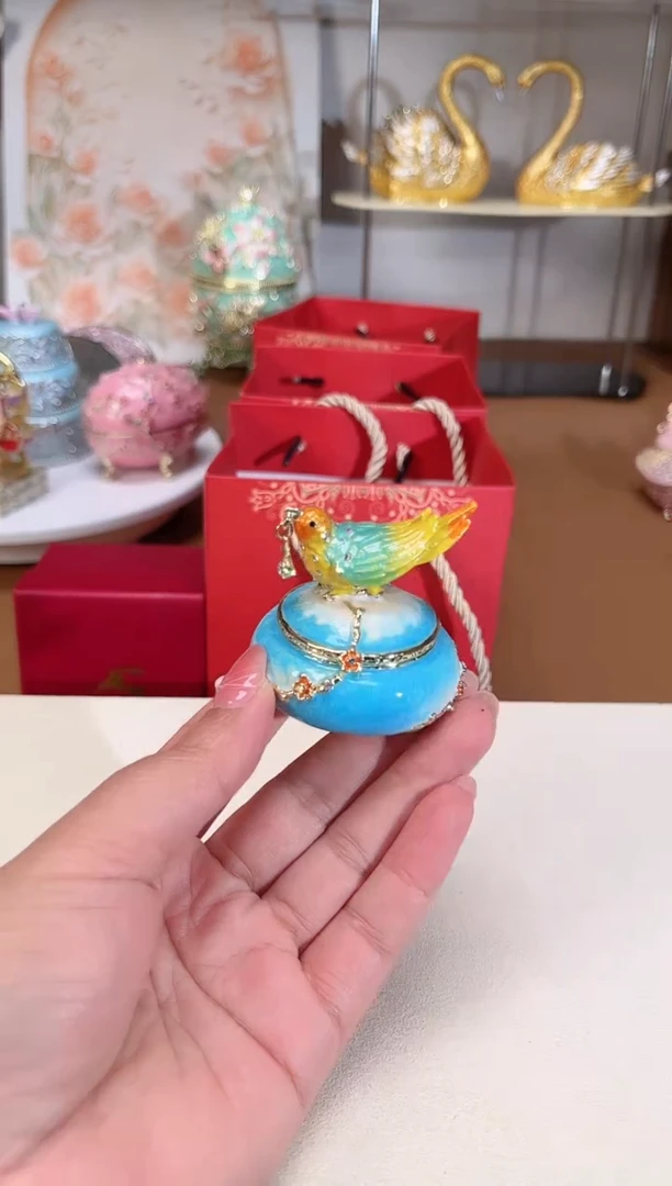 【闪购商品】易尚宝珐琅彩首饰盒