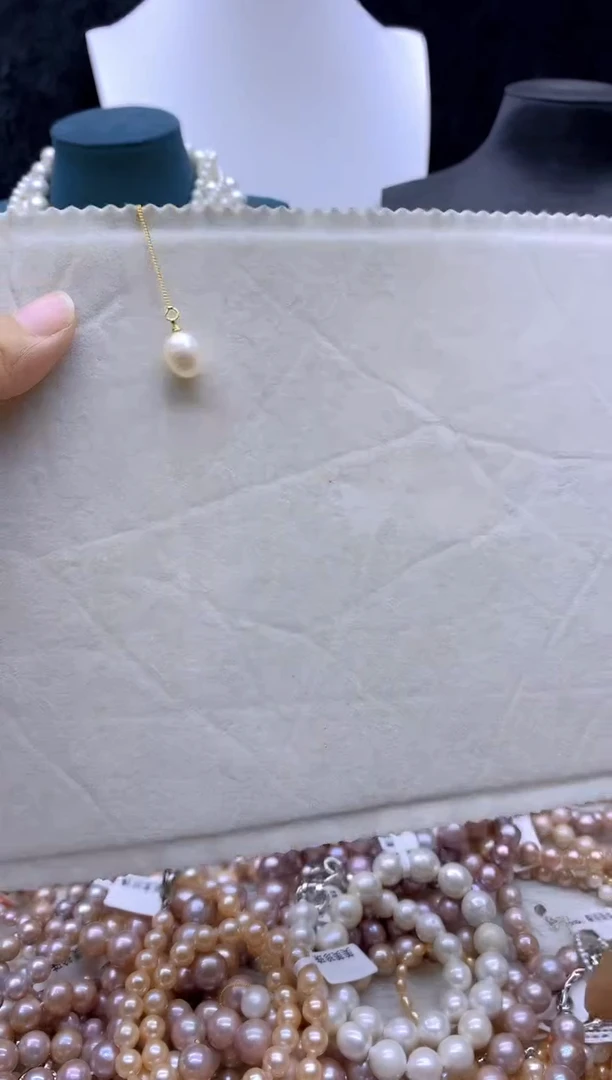 银S925镶嵌淡水珍珠耳饰珍珠耳饰