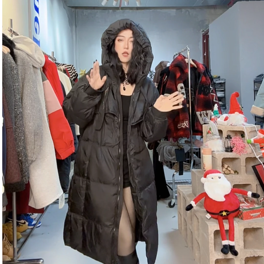 清 十三行 YY 黑色连帽大外套