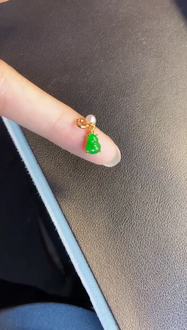 吊坠(不含链)银S925镶嵌翡翠1