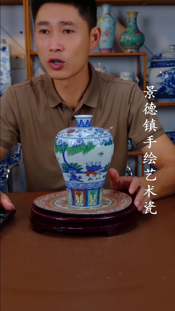 现代景德镇手工手绘陶瓷摆件11