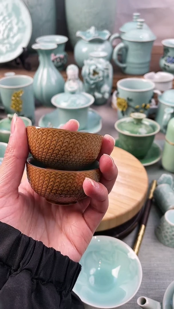 【闪购商品】2个 特价 微瑕 慧仙青瓷