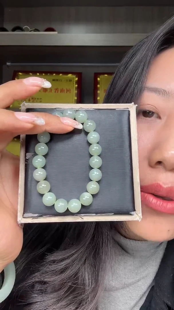 未镶嵌手串和田玉天然和田玉且末蓝手串 产地新疆且末 特别油润润