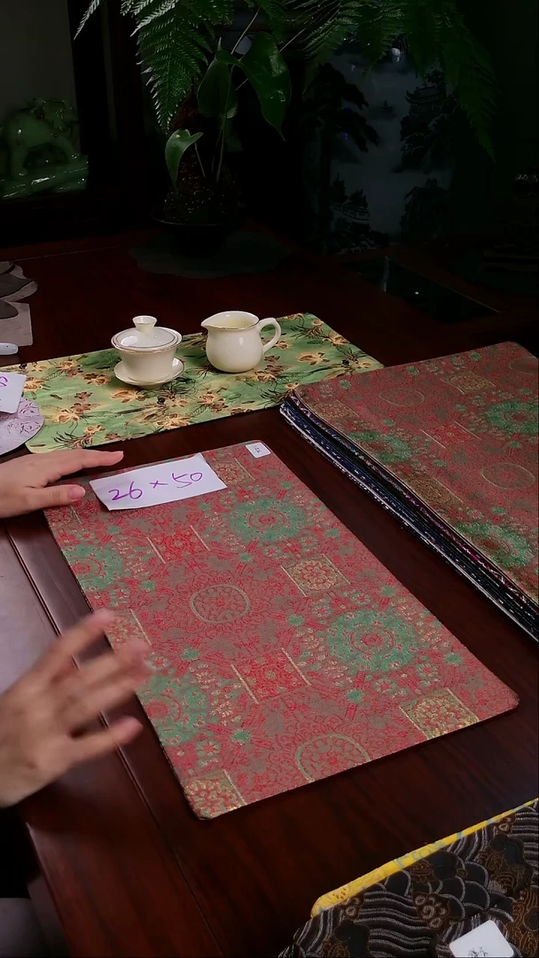 【八达运双面】中国风干泡织锦茶席26*50
